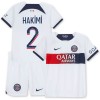 Maillot de Supporter Paris Saint-Germain Hakimi 2 Extérieur 2023-24 Pour Enfant